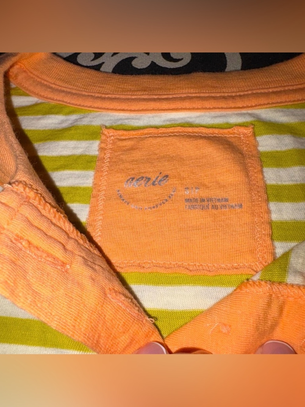 Aerie Remix Henley Cropped T-Shirt - Picture 3 of 5